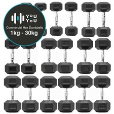 Hex Dumbbells Weights Rubber