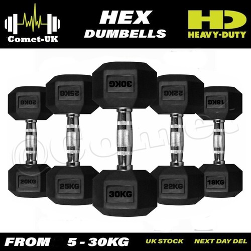 30kg hex dumbbells cast - dumbbells, iron