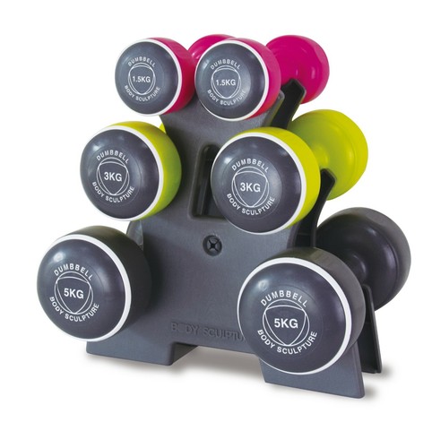 Dumbbell tower 2x1 5kg - dumbbell, 2x3kg