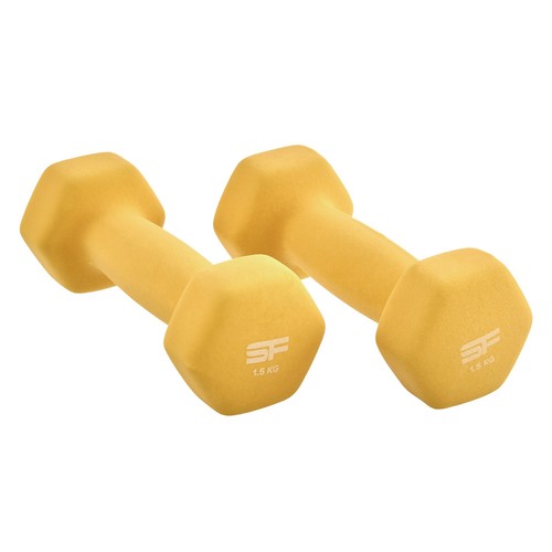 Livivo 5kg hex hand weights - 1.5kg,