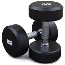 15KG Dumbbells Pair Rubber